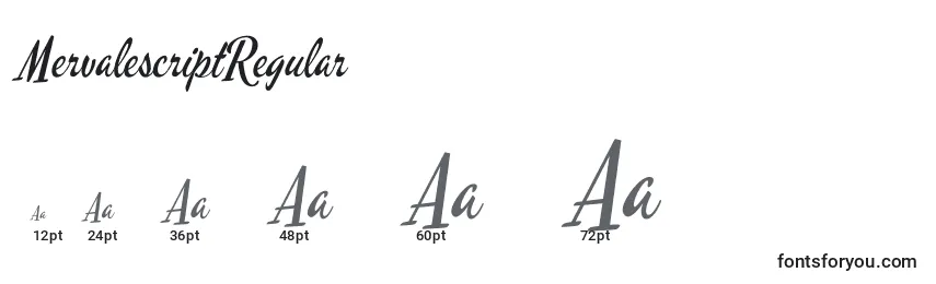 MervalescriptRegular (99290) Font Sizes