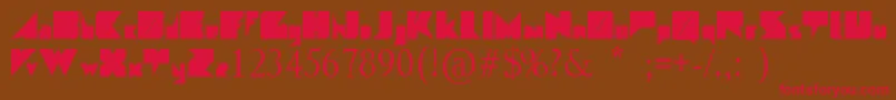 Angulo Font – Red Fonts on Brown Background