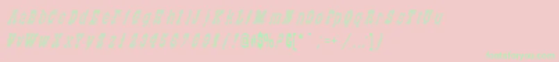 OldStripes Font – Green Fonts on Pink Background