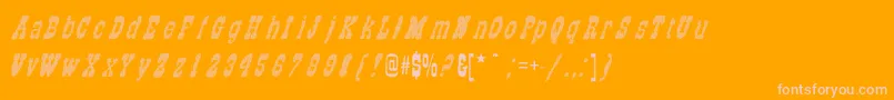 Подробнее о шрифте OldStripes Шрифт OldStripes – розовые шрифты на оранжевом фоне
