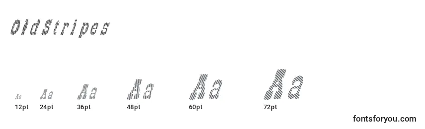 OldStripes Font Sizes