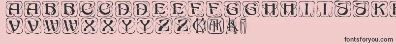 KonanurRegular Font – Black Fonts on Pink Background
