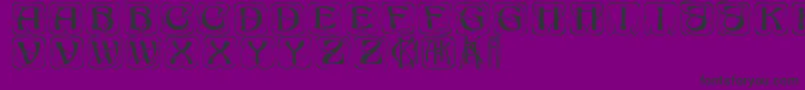 KonanurRegular Font – Black Fonts on Purple Background