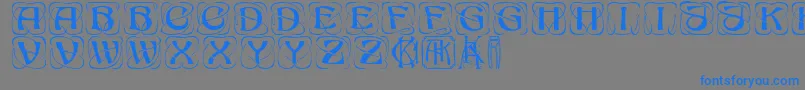 KonanurRegular Font – Blue Fonts on Gray Background