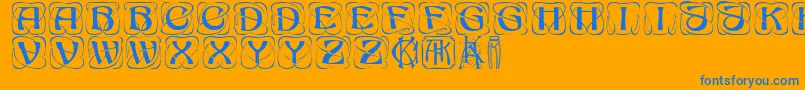 More about KonanurRegular Font KonanurRegular Font – Blue Fonts on Orange Background