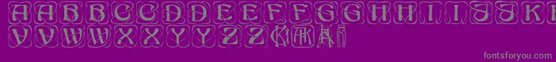 KonanurRegular Font – Gray Fonts on Purple Background