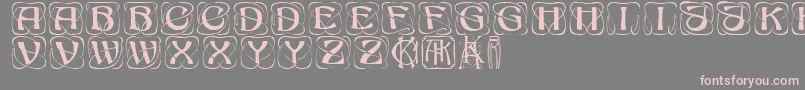 KonanurRegular Font – Pink Fonts on Gray Background