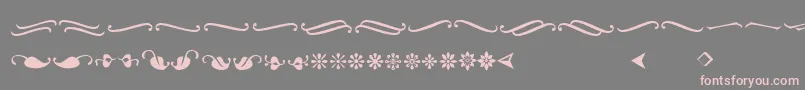 Ornementsadf Font – Pink Fonts on Gray Background