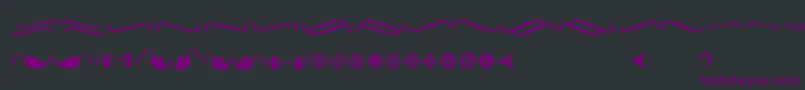 Ornementsadf Font – Purple Fonts on Black Background
