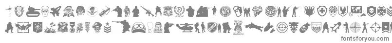 SpecialForces-Schriftart – Graue Schriften