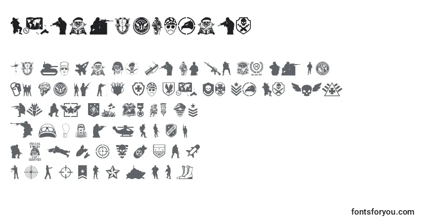 characters of specialforces font, letter of specialforces font, alphabet of  specialforces font