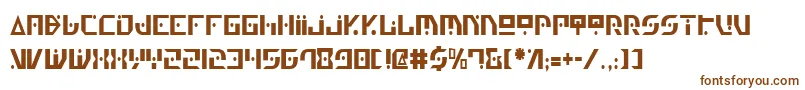 Шрифт GenerationNthCondensed – коричневые шрифты на белом фоне