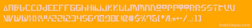 GenerationNthCondensed Font – Pink Fonts on Orange Background