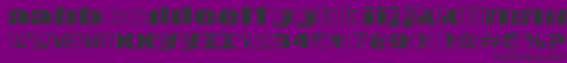 Tulihuuma Font – Black Fonts on Purple Background