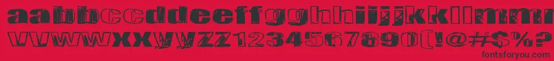 Tulihuuma Font – Black Fonts on Red Background