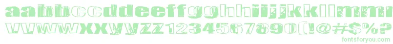 Tulihuuma Font – Green Fonts on White Background