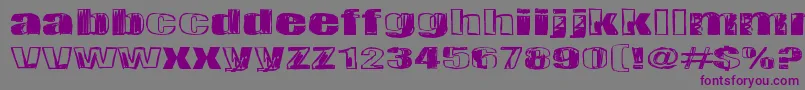 Tulihuuma Font – Purple Fonts on Gray Background