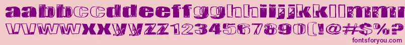 Tulihuuma Font – Purple Fonts on Pink Background