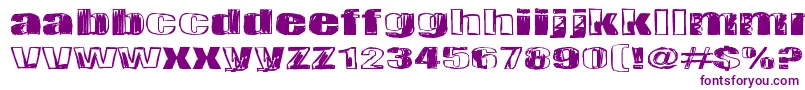 Tulihuuma Font – Purple Fonts on White Background