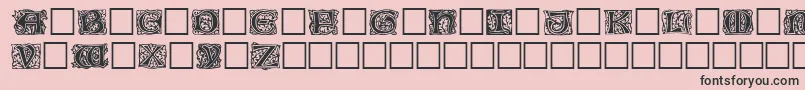 Jeffnichols-Schriftart – Schwarze Schriften auf rosa Hintergrund