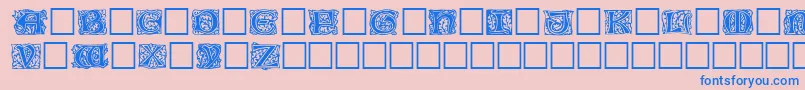 Jeffnichols Font – Blue Fonts on Pink Background