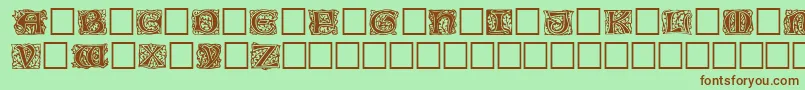 Jeffnichols Font – Brown Fonts on Green Background