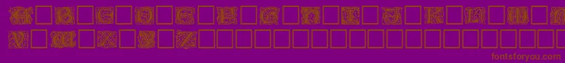 Jeffnichols-fontti – ruskeat fontit violetilla taustalla