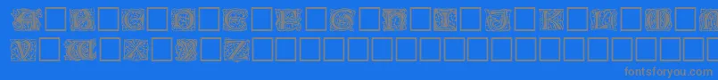 Jeffnichols-fontti – harmaat kirjasimet sinisellä taustalla