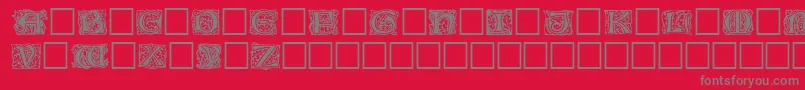 Jeffnichols Font – Gray Fonts on Red Background