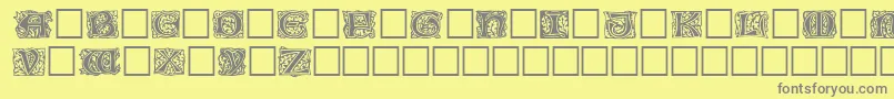 Jeffnichols-fontti – harmaat kirjasimet keltaisella taustalla