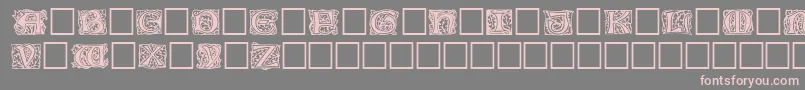 Jeffnichols-fontti – vaaleanpunaiset fontit harmaalla taustalla