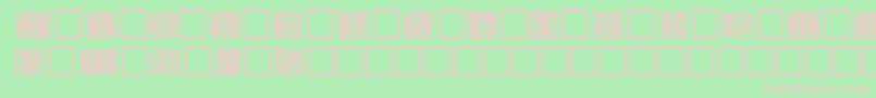 Jeffnichols-fontti – vaaleanpunaiset fontit vihreällä taustalla