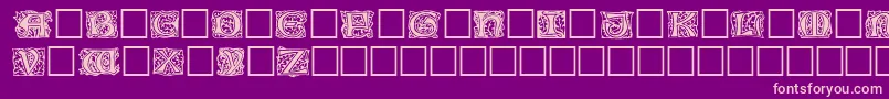 Jeffnichols Font – Pink Fonts on Purple Background