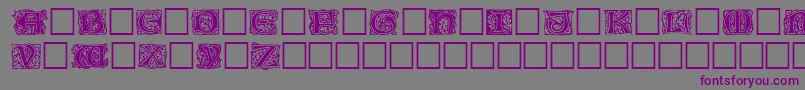 Шрифт Jeffnichols – фиолетовые шрифты на сером фоне