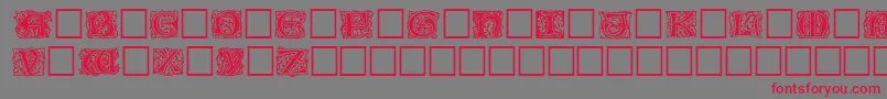 Jeffnichols Font – Red Fonts on Gray Background