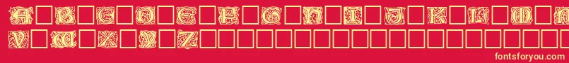 Jeffnichols Font – Yellow Fonts on Red Background