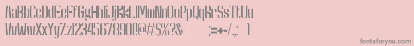 KongRegular Font – Gray Fonts on Pink Background