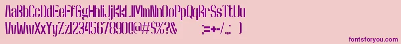 KongRegular Font – Purple Fonts on Pink Background