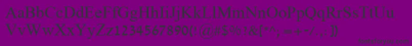 Шрифт David – чёрные шрифты на фиолетовом фоне