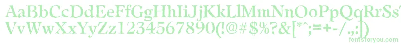 フォントLeamingtonantiqueRegular – 緑のフォント