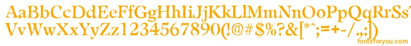 LeamingtonantiqueRegular Font – Orange Fonts on White Background