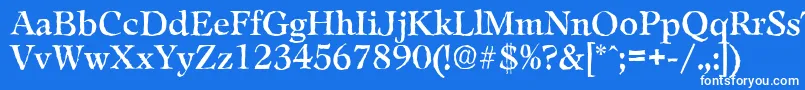 LeamingtonantiqueRegular Font – White Fonts on Blue Background