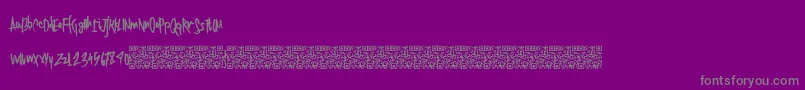 Twentysingles Font – Gray Fonts on Purple Background