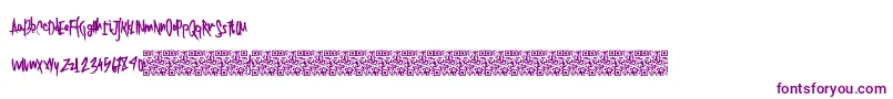 Twentysingles-Schriftart – Violette Schriften