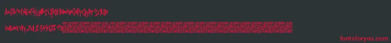 Twentysingles Font – Red Fonts on Black Background