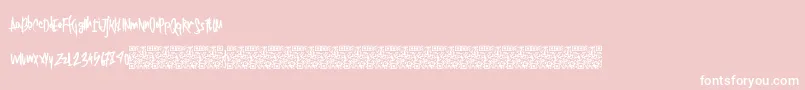 Twentysingles-Schriftart – Weiße Schriften auf rosa Hintergrund