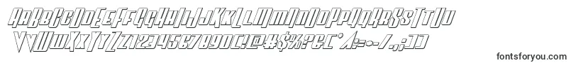 Шрифт Vindicator3Dital – очерченные шрифты