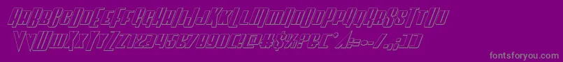 En savoir plus sur la police Vindicator3Dital Police Vindicator3Dital – polices grises sur fond violet
