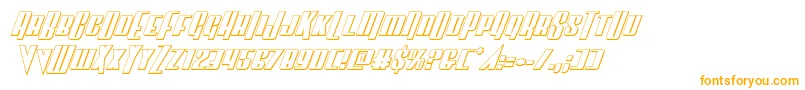 フォントVindicator3Dital – オレンジのフォント