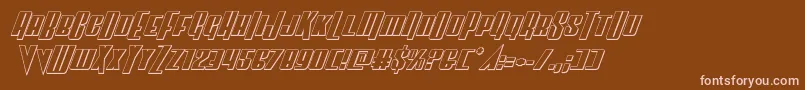 Подробнее о шрифте Vindicator3Dital Шрифт Vindicator3Dital – розовые шрифты на коричневом фоне
